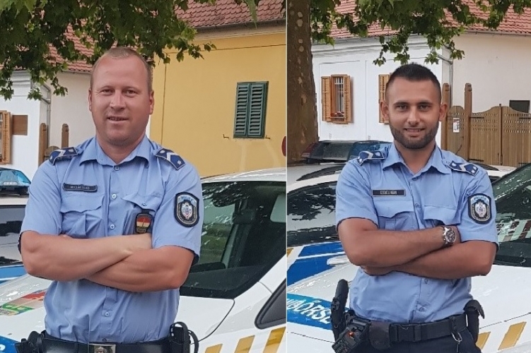Rendőrök élesztettek újra Hőgyészen egy férfit