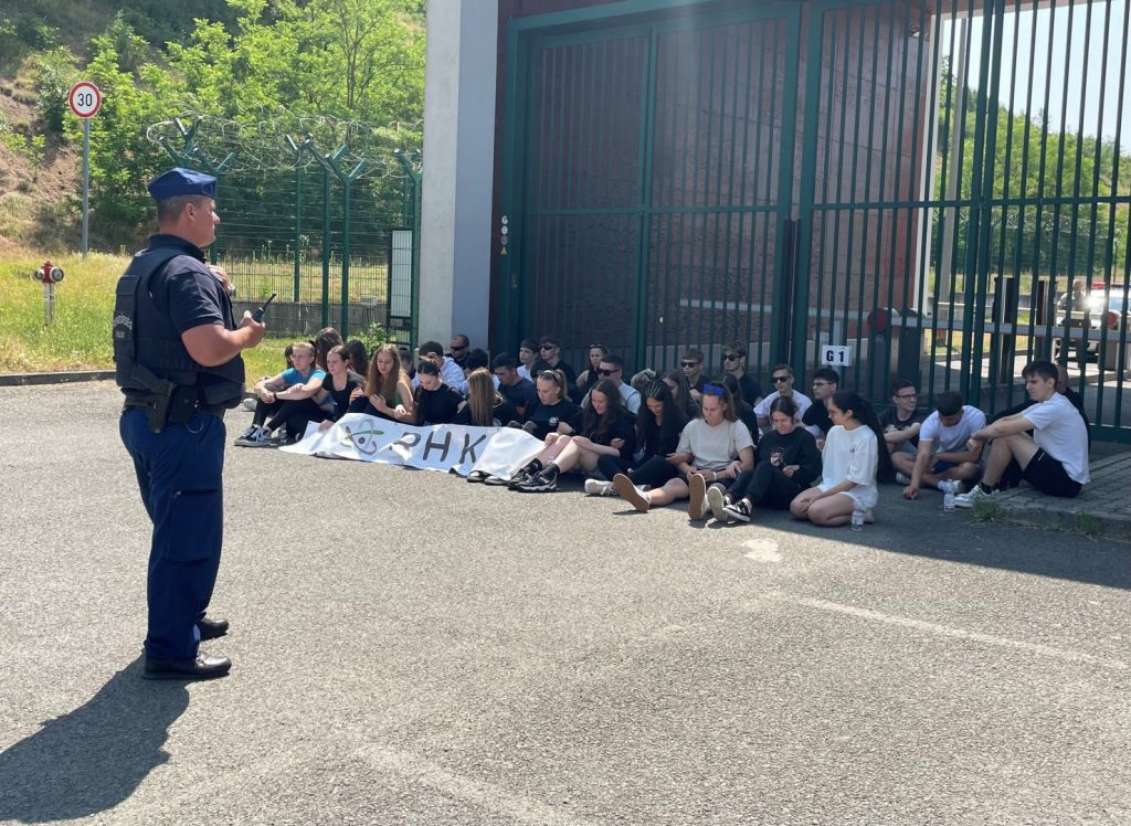 Demonstrációt szimuláltak a rendőrök