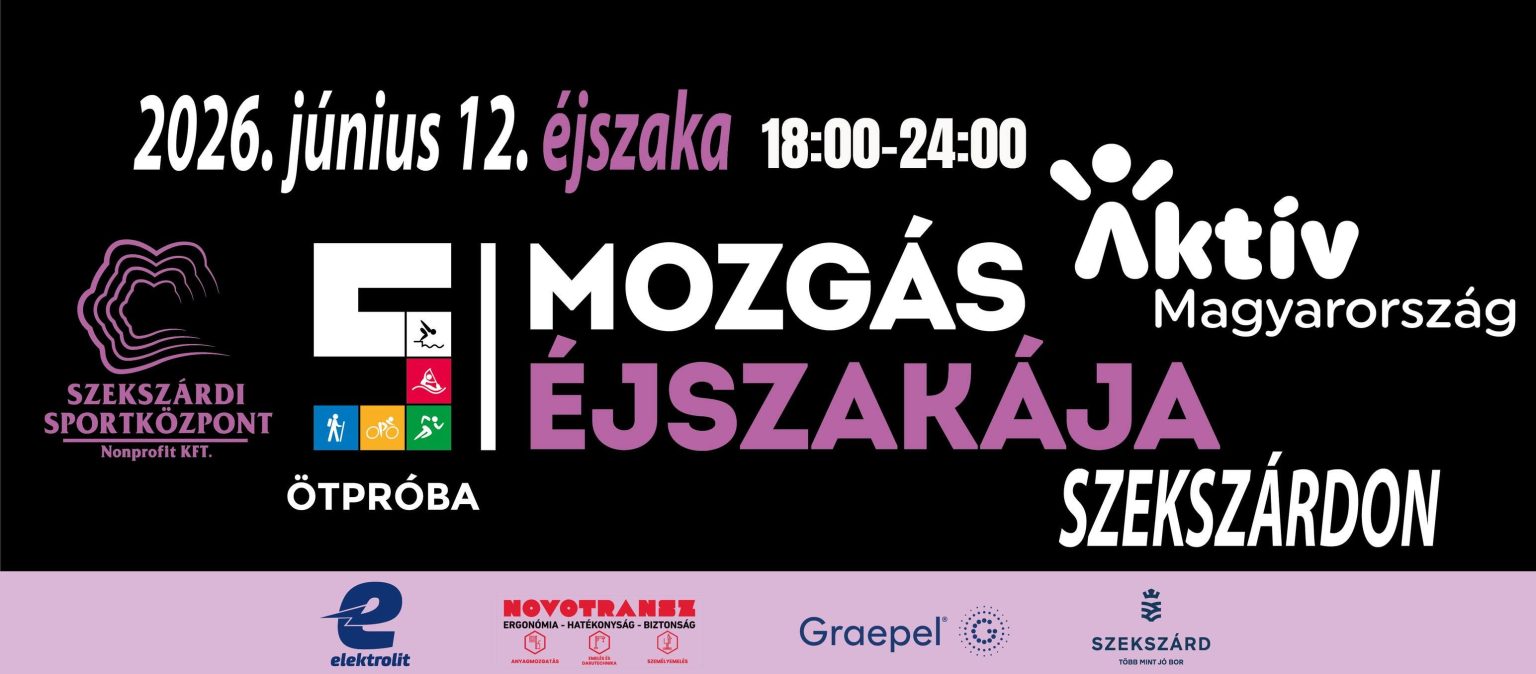 Mozgás Éjszakája lesz Szekszárdon is – RIPORT