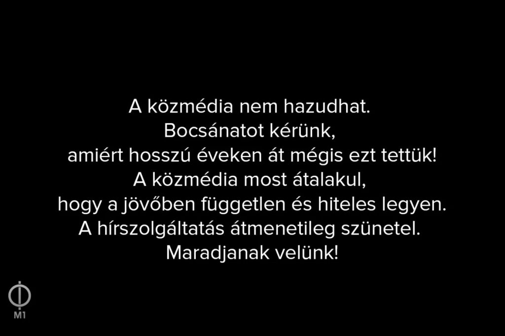 Nem lesz híradó az M1-en, felfüggesztették az MTVA hírszolgáltatását